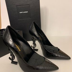Opyum 100mm pumps a pointed toe & a YSL high-heel